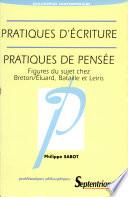 Pratiques d'écriture, pratiques de pensée