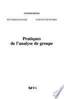 Pratiques de l'analyse de groupe