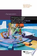 Pratiques et enjeux du détournement dans le discours littéraire des XXe et XXIe siècles