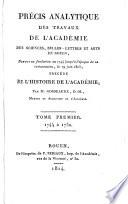 Précis analytique des travaux de l'Académie des sciences, belles-lettres et arts de Rouen