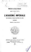 Précis analytique des travaux