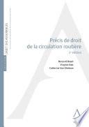 Précis de droit de la circulation routière