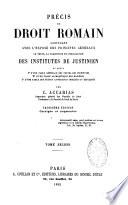 Précis de droit romain