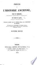 Précis de l'histoire ancienne ... Huitième édition