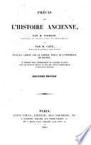Précis de l'histoire ancienne
