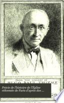 Précis de l'histoire de l'église réformée de Paris