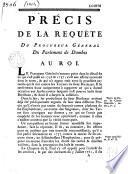 Precis de la requête Du Procureur Général de Dombes au Roi [contre le sieur Bordeaux, au sujet de la terre d'Amareins. Signé Desrioux de Messimy]