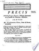 Précis pour Pierre Perret, Habitant demeurant en la Paroisse de Charentay, défendeur. Contre Mre Jean-Baptiste Noyel, Comte de Bereins, demandeur... (signé Bonnetain, Avocat)