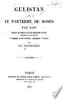 Preface of Gulistan; ou, Le parterre de roses