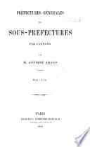Préfectures générales et sous-préfectures par cantons