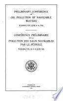 Preliminary Conference on Oil Pollution of Navigable Waters, Washington, June 8-16, 1926