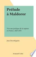 Prélude à Maldoror