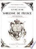 Premier registre du livre d'or de la noblesse de France