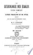 Première Année: Grammaire Élémentaire Lexicologique Partie De L'Éleve