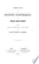 Première partie des sonnets exotériques de Gérard Marie Imbert