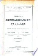Premières connaissances usuelles