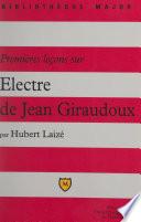 Premières leçons sur Électre de Jean Giraudoux
