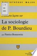 Premières leçons sur la sociologie de Bourdieu