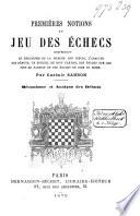 Premières notions du jeu des échecs