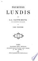 Premiers lundis