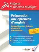 Préparation aux épreuves d'anglais - Catégories A et B
