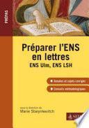 Préparer l'ENS en lettres