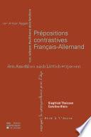 Prépositions contrastives Français-Allemand