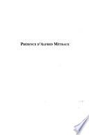 Présence d'Alfred Métraux