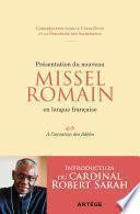 Présentation du nouveau Missel Romain en langue française