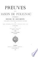 Preuves de la maison de Polignac: Supplément