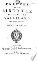 Preuves des Libertés de l'Eglise gallicane