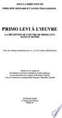 Primo Levi à l'oeuvre