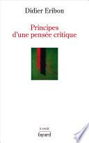 Principes d'une pensée critique