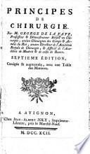 Principes de Chirurgie ... Septième édition, corrigée & augmentée, avec une table des matières