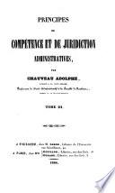 Principes de compétence et de juridiction administratives