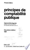 Principes de comptabilité publique
