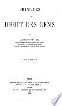 Principes du droit des gens