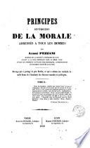 Principes supérieurs de la morale adressés à tous les hommes