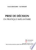 Livre Prise de décision en pratique implantaire
