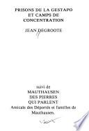 Prisons de la Gestapo et camps de concentration