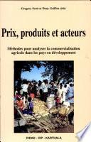 Prix, produits et acteurs