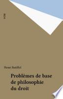 Problèmes de base de philosophie du droit