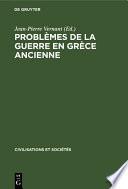 Problèmes de la guerre en Grèce ancienne