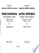 Proceedings - Assembly of Western European Union