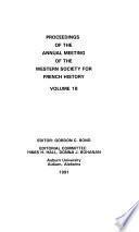 Proceedings of the ... Annual Meeting of the Western Society for French History