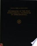 Proceedings of the First International Conference on Ephomeroptera, Florida Agricultural and Mechanical University, August 17-20, 1970