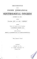Proceedings of the International Ornithological Congress