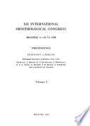 Proceedings of the International Ornithological Congress