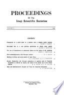 Proceedings of the Iraqi Scientific Societies