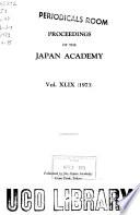 Proceedings of the Japan Academy